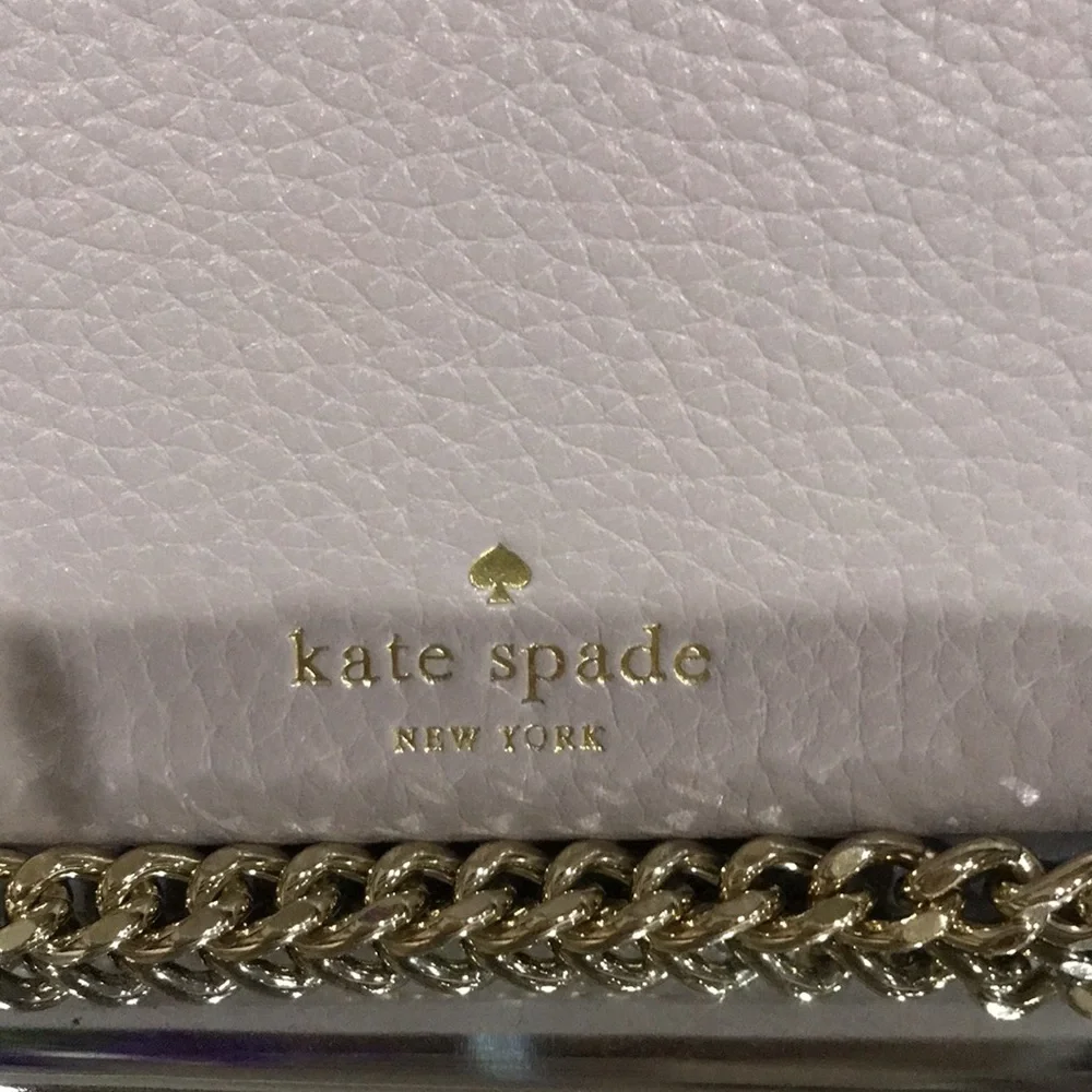 Kate Spade Leather Wristlet/ Wallet with Chain